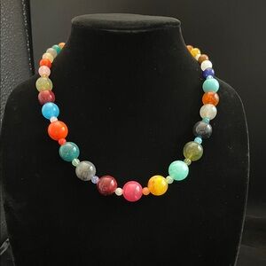 Plunder Design Autumn Gems Colorful Beaded Necklace NWOT